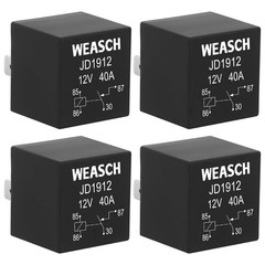 12V Waterproof Relay 4 Pack – 40A Automotive Switches for Truck and Motorcycle