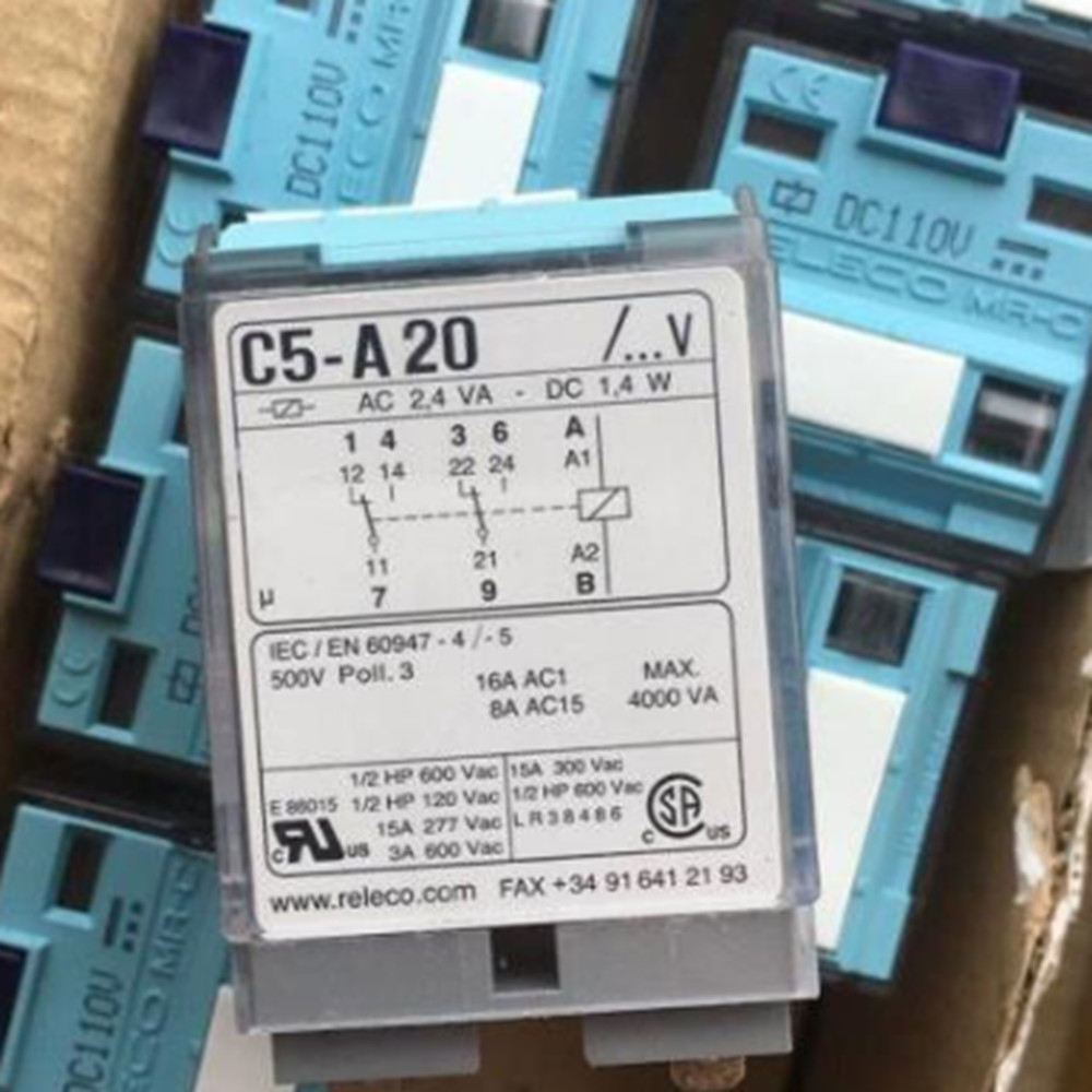 NEW RELECO C5-A20 Intermediate Relay 16A 250VAC 8 Pins DC24V
