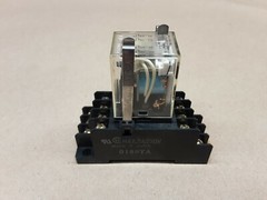 Omron MY4N-D2 Relay 24VDC Coil 14 Pin Relay 24 VDC W/Base #1059B9*AD