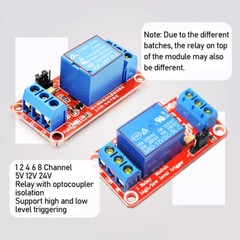 5V 12V 24V Relay High Low Level Optocoupler Board Module 1-2-4-6-8 Pi Channel