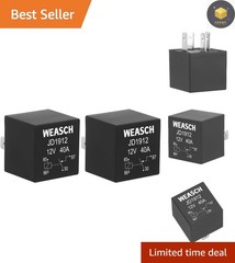 Reliable 2 Pack 12V 40A Car Relay – Waterproof SPST Design for All Vehicles