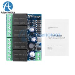 4CH eWeLink Smart WIFI Switch Universal Wireless Relay Module USB5V/ DC7-48V