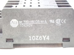 NEW Allen Bradley 700-HN138 Relay Base 11 Blade Ser A 10 Amp 240V