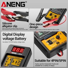 ANENG 11-25V Relay Detector RT01 Digital Universal 4/5 Pins Car Battery Vehicle
