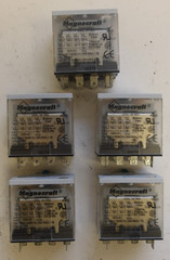 MAGNECRAFT P/N:784XDXM4L 14PIN RELAY 24VDC FUSE LOT OF 5 NEW