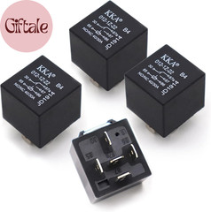 Pack of 4 Car Starter Relays, 5-Pin 12V Accessory Power, Waterproof Relay Switch