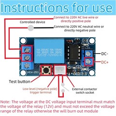 2Pcs 12V Latching Relay Module