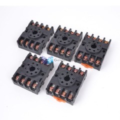 5Pcs PF083A 8 Pin Power Timer Relay Socket Base Holder for JTX-2C DH48S✦Kd