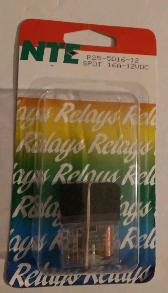 NTE R25-5D16-12 ELECTROMECHANICAL RELAY 12 VDC COIL 16A SPDT 270 OHM