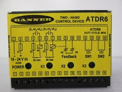 Banner ATDR6 Two-Hand Control Device 18-24VDC 4.5VA 60% Duty Cycle