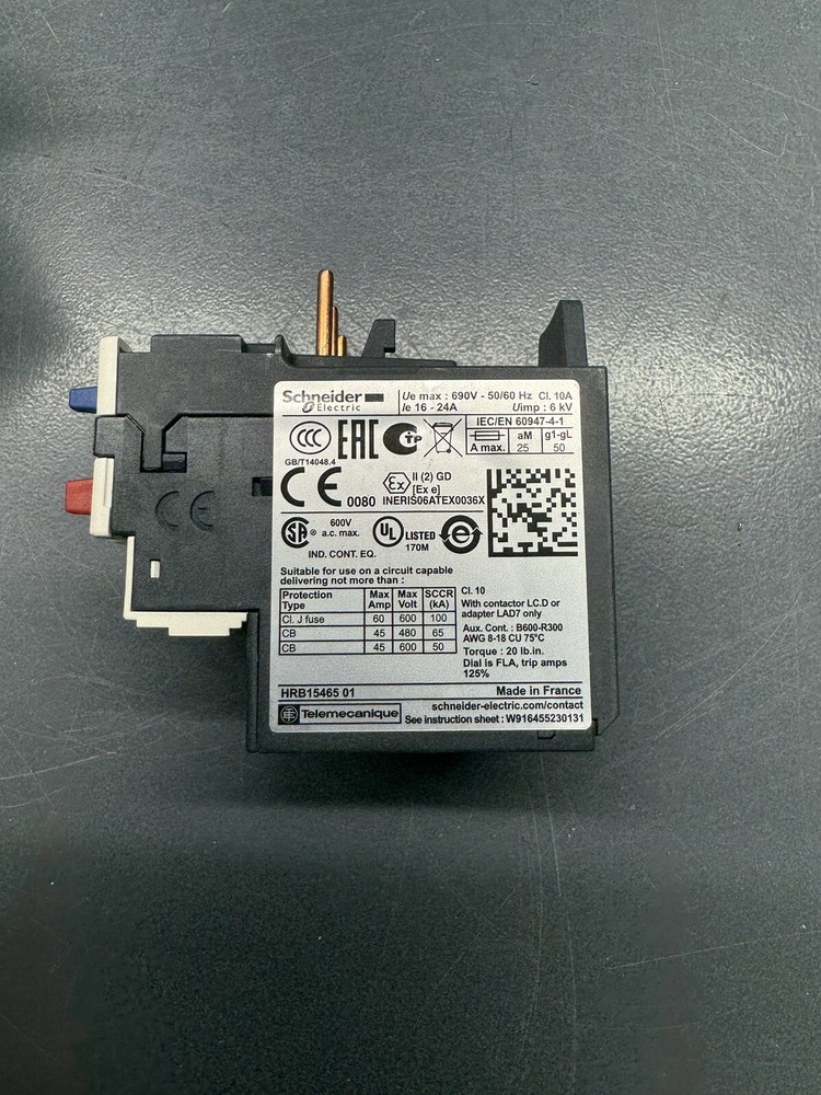 NEW Schneider Electric TeSys LRD22 034684 Overload Relay