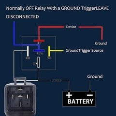 5-PIN SPDT Car Marine Relay – Automotive Waterproof with Harness Set, 12V 40/30A