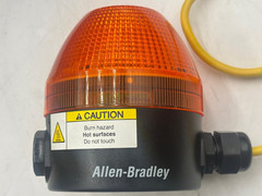 Allen Bradley 855BS-S35SL5 Round Beacon Orange Amber Alarm Light