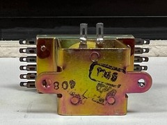 T-Bar Switch Power Relay, 12PDT, 12 V, 800 Series Panel MounT P/N 801-12C-12 New