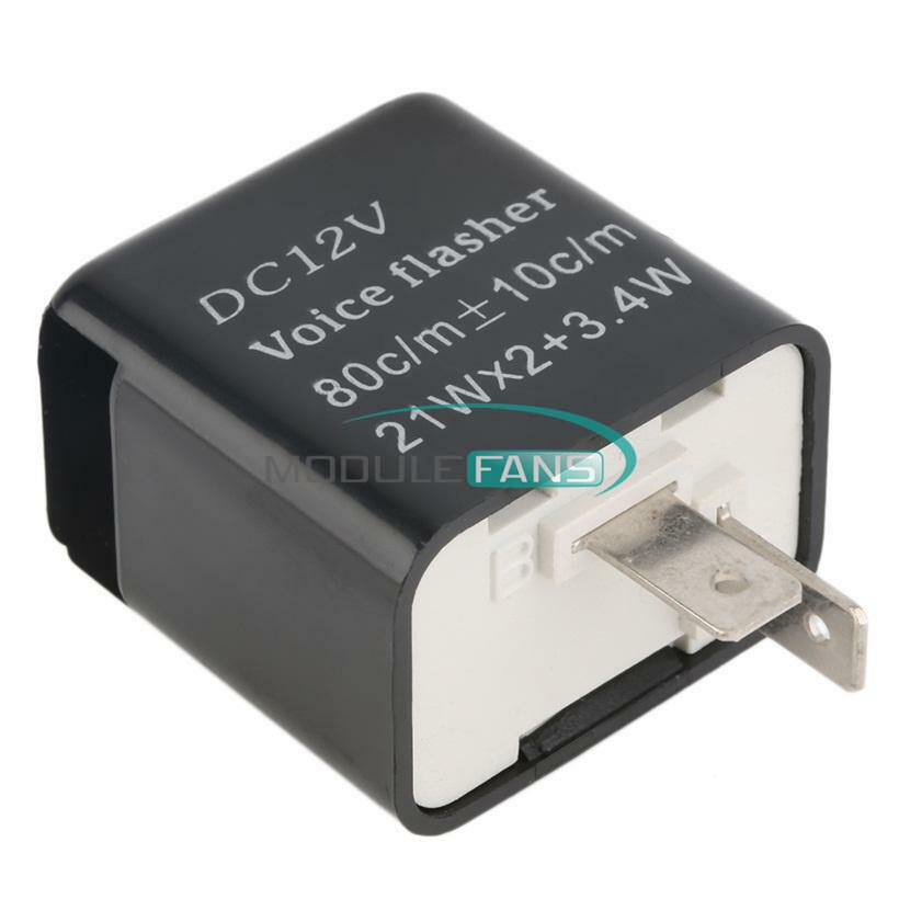 12V 2Pin Motorcycle Turn Signal Indicator Speed Adjustable LED Flasher Relay –
