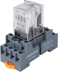 Electromagnetic Power Relay 14 Pin 5A 12V AC Relay Coil Socket Base LED