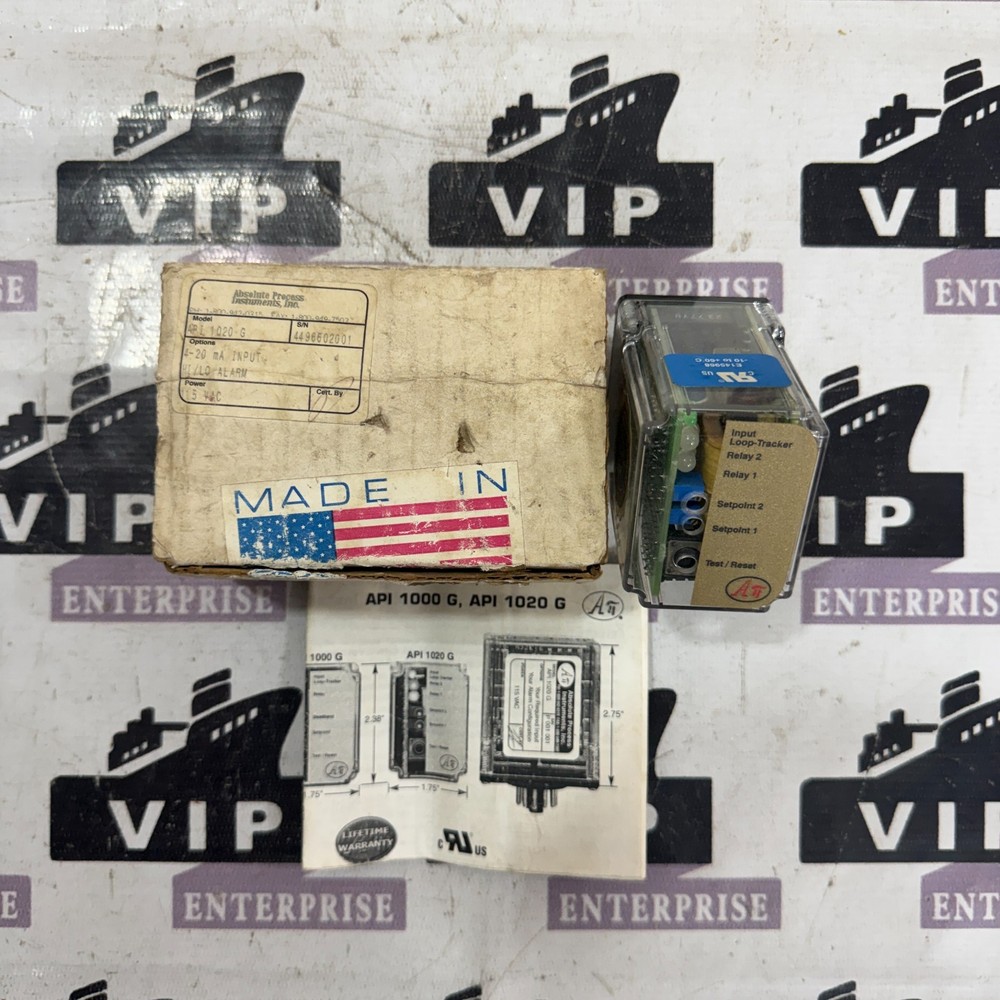 ⁣⁣⁣⁣⁣ABSOLUTE PROCESS INSTRUMENTS API 1020 G RELAY FREE FAST SHIPPING