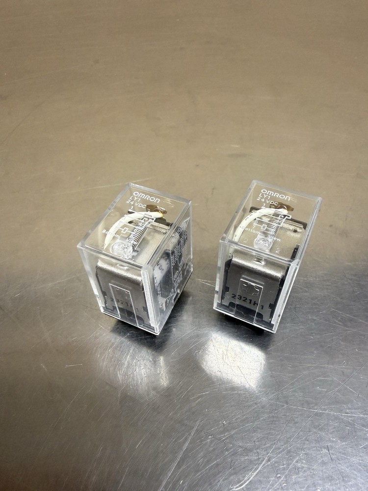 Lot of 2 Genuine Omron LY1 Ice Cube Relay 24V DC Coil New