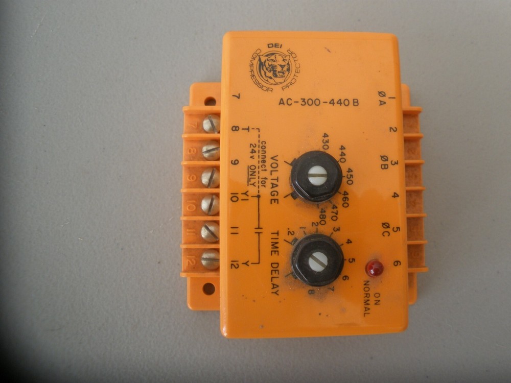 DIVERSIFIED ELECTRONICS AC-300-440B COMPRESSER PROTECTOR 430/480V 3 PHASE
