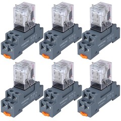 DIN Rail System 8-Pin 10A 24V DC Electromagnetic Power Relay