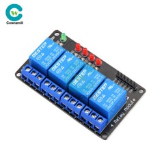 4 Channel 3V 3.3V Relay Module for Arduino Raspberry PIC AVR DSP ARM MSP430 New.