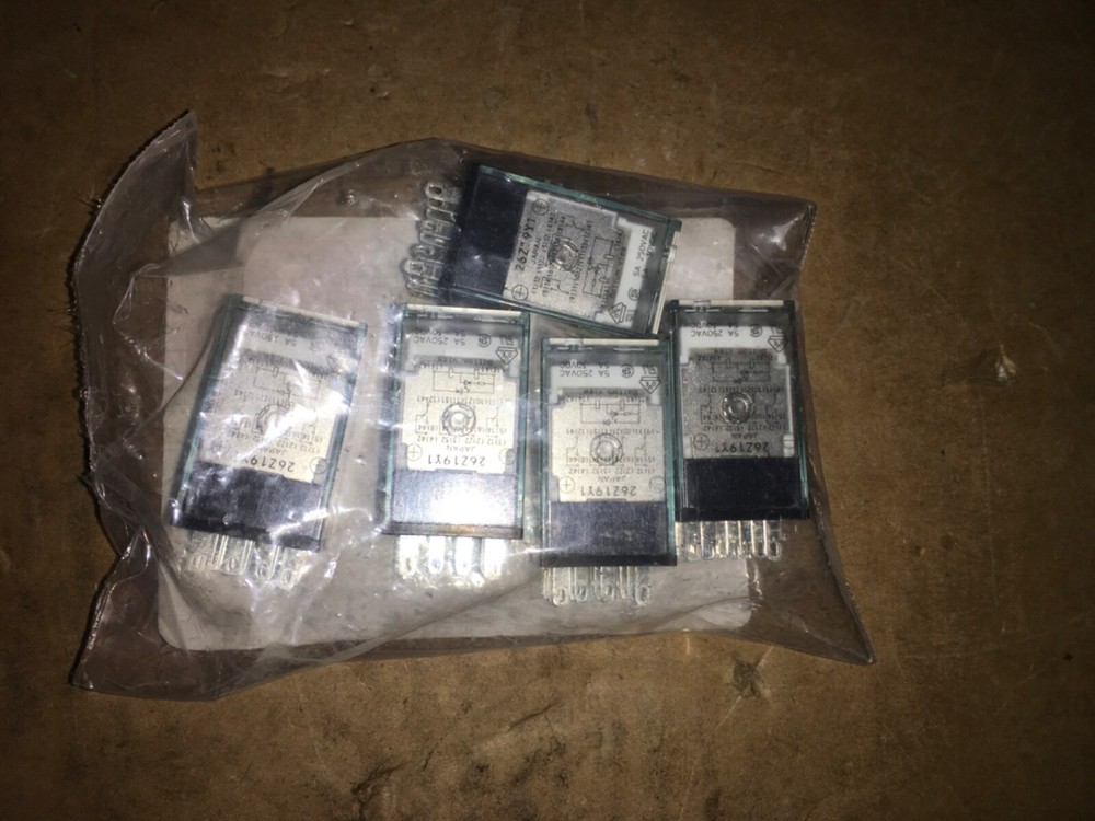Omron relay, MY4N-D2, 12vdc, 5pcs, NOS, LG-600