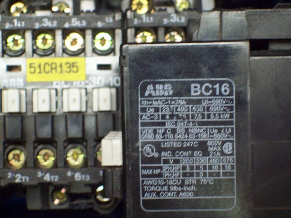 ABB CONTACTOR 24V COIL BC16 , BC16-30-10 , BC163010