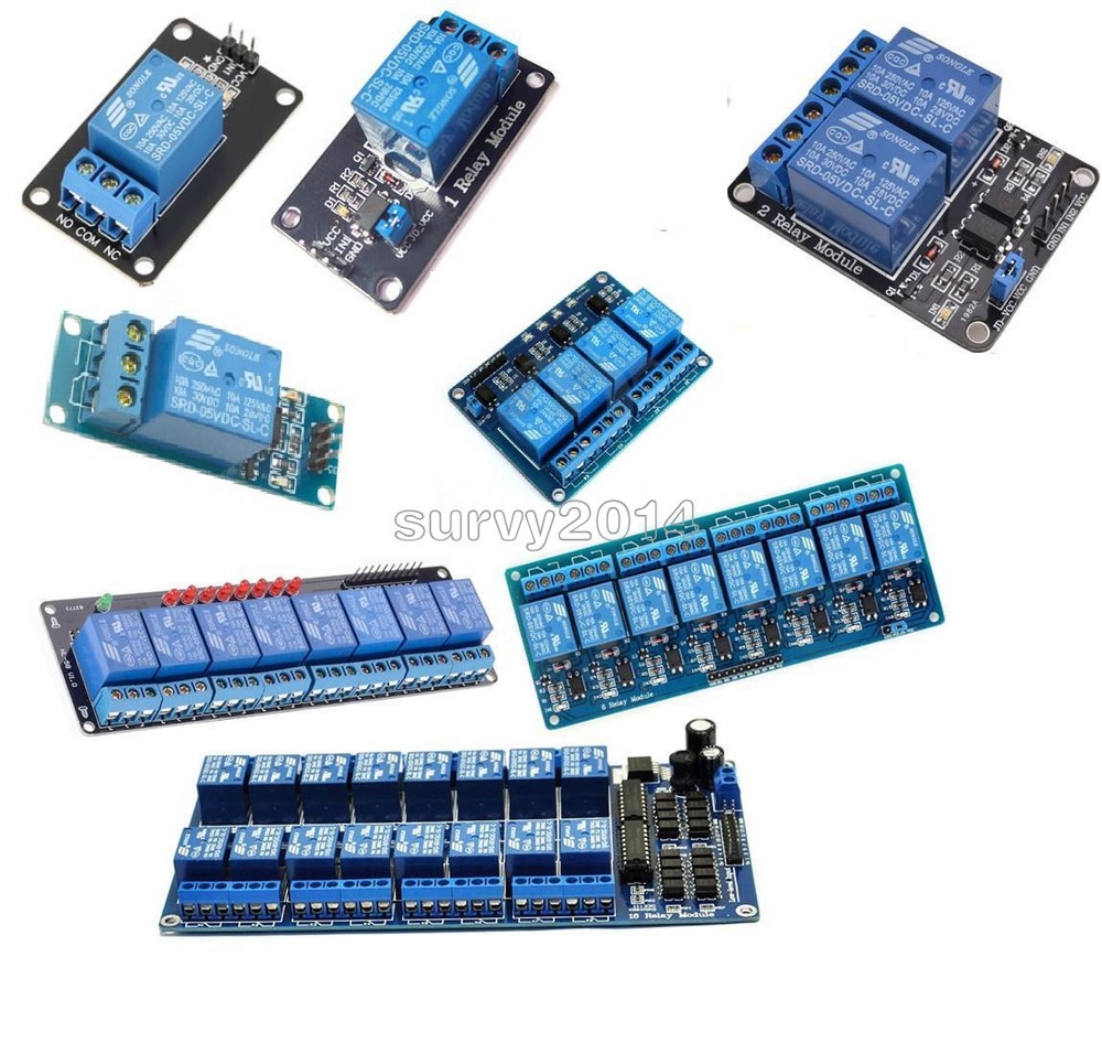 5V 1/2/4/6/8 Channel Relay Board Module Optocoupler LED for Arduino PiC ARM AVR