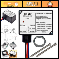 10A SPDT Power Relay Module, Pre-Wired, Plastic Enclosure, AC 208-277V