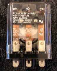 Potter and Brumfield KUP-14A55-120 – 3PDT 120VAC 10A Relay