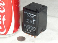 NOS NEW HIGH POWER MAGNECRAFT 97CSX-9 RELAY 24VDC COIL QUAD SPST 25A 240V 4 USA