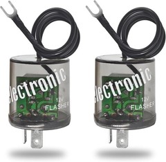 LED Flasher Relay 2 Pins 12V (Pack of 2) – Heavy Duty Turn Signal Flasher