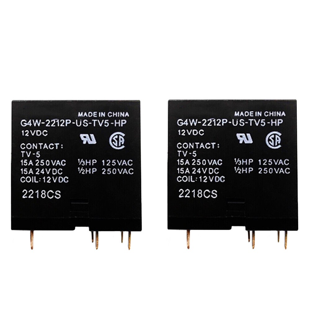 10PCS G4W-2212P-US-TV5-HP 12VDC Power Relay 15A 250VAC 6Pins