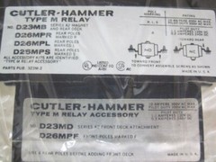 Cutler-Hammer D23MR60A Type M Relay 300V 6Poles 120V