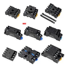 AC DPDT 8P/11P/14 Pin Relay with Socket Base Included For PYF08A PTF08A PYF14A