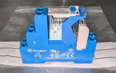 Finder Type 97.02 Socket Terminal with Finder 46.52.9.024.5040 24VDC Power Relay
