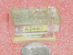 ALCATEL TELCOM 48 V TELEPHONE SENSITIVE DC COIL DPDT HERMETIC PCB PWB RELAY PZ2W