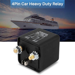 2 Pcs 12V 100Amp 4-Pin Heavy Duty On/Off Switch Split Charge Relay for Auto Boat