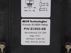 New Tyco Electronics TE EV500-5B Kilovac Bubba Relay Module 24VDC Unit Made USA