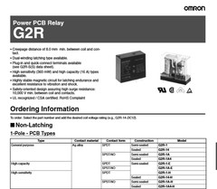 QTY (2) G2R-1-T130-DC12 OMRON 12Vdc SPDT POWER PCB RELAYS QUICK CONNECT