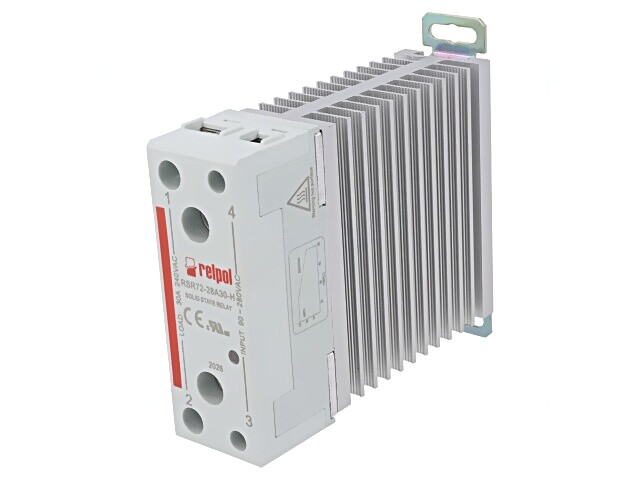 RSR72-28A30-H Relay: Semiconductor VAT: 90-280VAC 30A 24-280VAC -30-80°C RELPO
