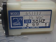Tempo 651117 24VDC Relay 8Pin Used With Warranty Fast Free Shipping