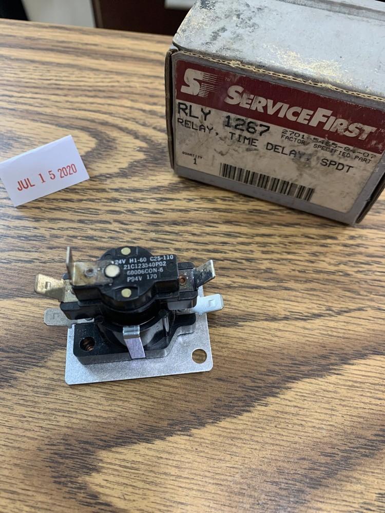 Service First Time Delay Relay C25-110 RLY 1267 21c123540p02