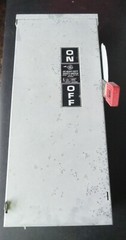G.E. Heavy Duty Safety Switch, 100A, 240V.AC Max HP 30, NP1578000D, 3 Phase