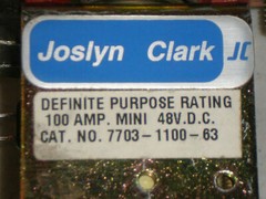 New! Joslyn Clark 7703-1100-63 Definite Purpose Contactor 100 Amp MINI 48 VDC