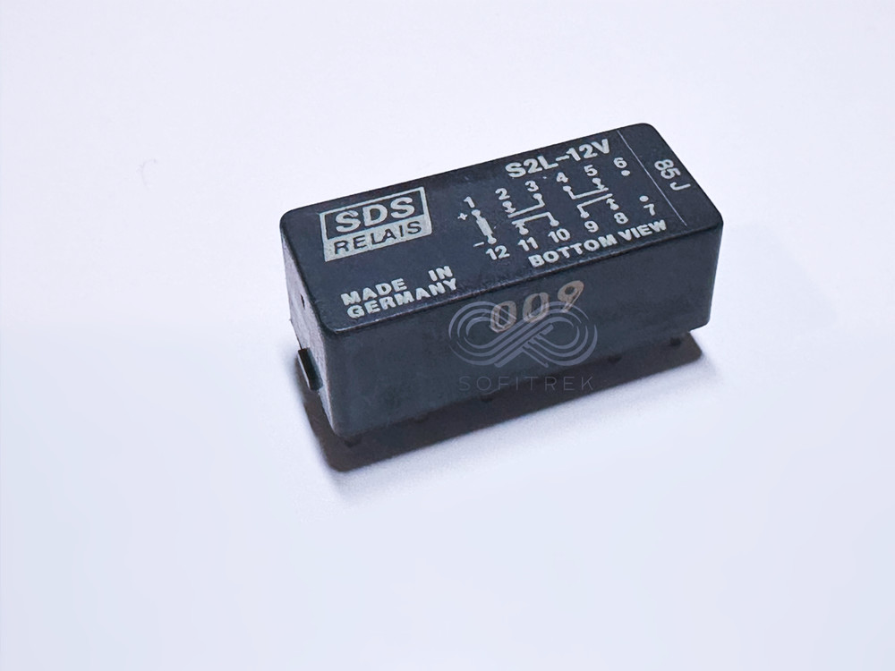 S2L-12V SDS RELAIS Polarized PCB Relay 12VDC 4PST-2A/2B 4A 12-Pin Latching