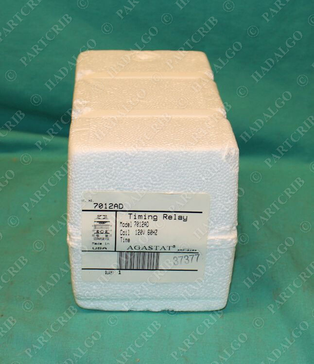 Agastat 7012AD Timing Relay 120V 60Hz 5-50sec NEW