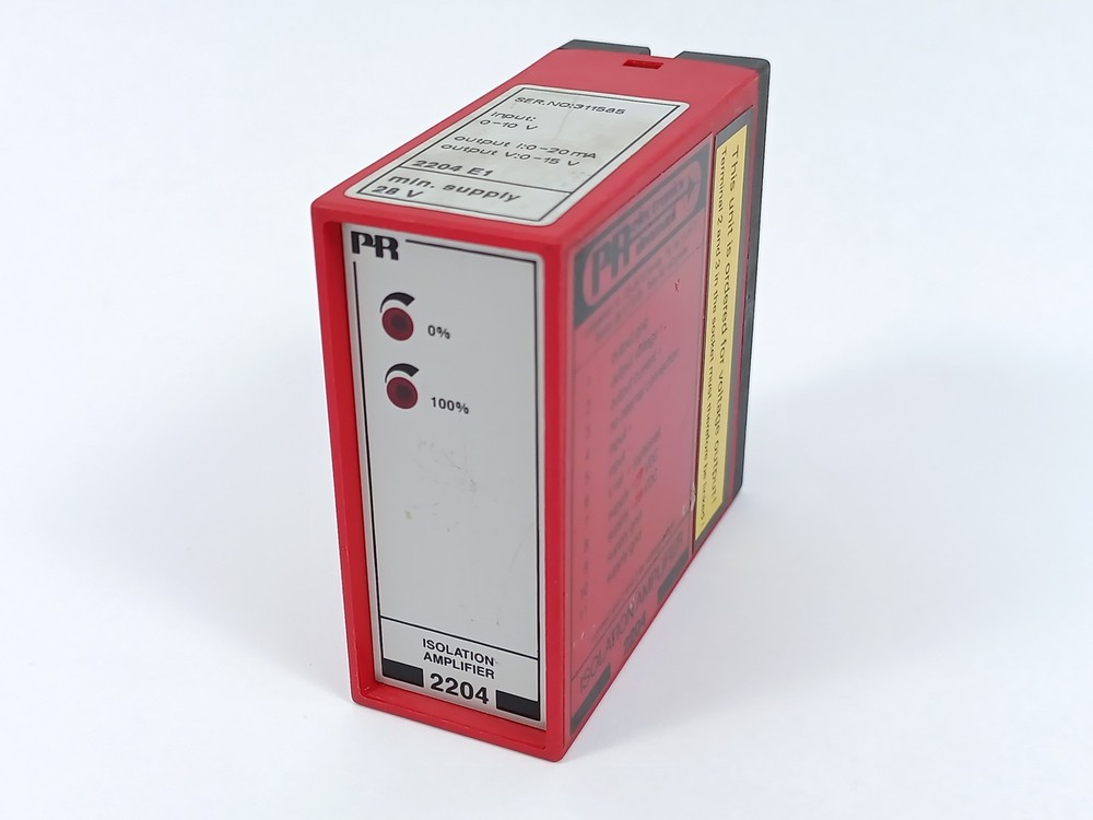 PR Electronics 2204E1 Isolation Amplifier Universal Relay