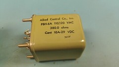ALLIED CONTROL VINTAGE RELAY PBH-6A 110/120 VAC 380.0 ohms