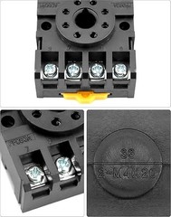 8 Pins Relay Socket, 10 Pack 600 V 10 Amp Octal Socket with Pres Size: 10 Pack